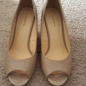 Peep toe heels